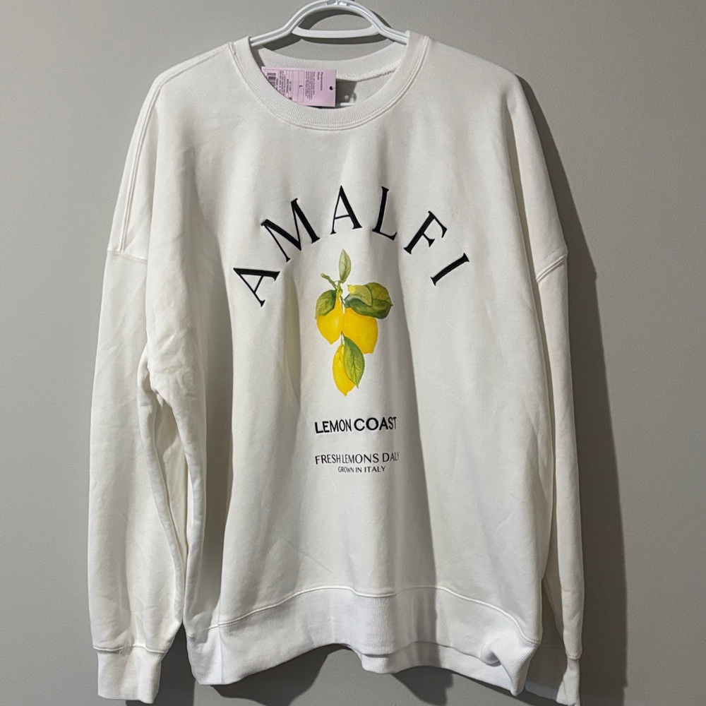 Amalfi White Graphic Men's Sweater